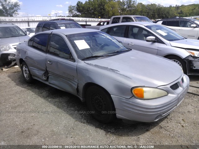 1G2NE52T2YM756692 - 2000 PONTIAC GRAND AM SE SILVER photo 1