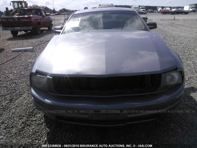 1ZVFT80N275350574 - 2007 FORD MUSTANG SILVER photo 6