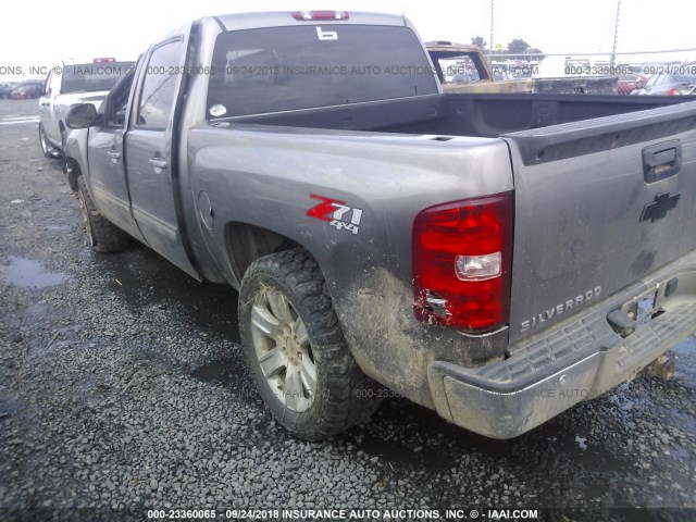 3GCEK33M69G184904 - 2009 CHEVROLET SILVERADO K1500 LTZ GRAY photo 3