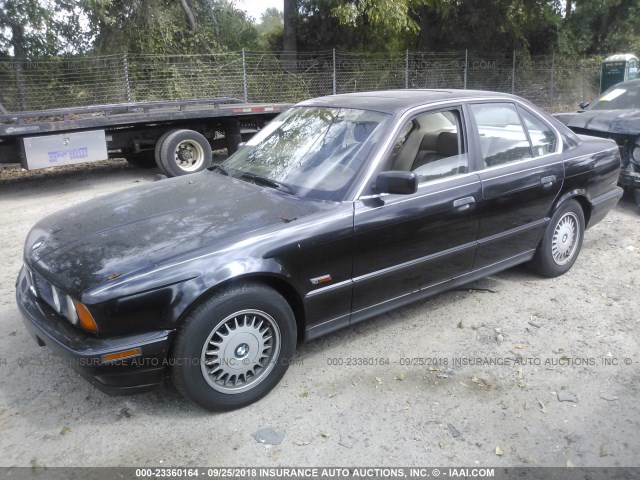 WBAHD6328RGK44827 - 1994 BMW 525 I AUTOMATIC BLACK photo 2