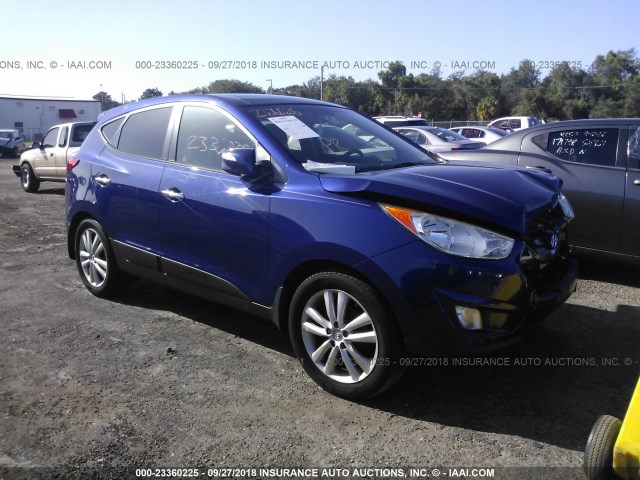 KM8JUCAC2CU382138 - 2012 HYUNDAI TUCSON GLS/LIMITED Dark Blue photo 1