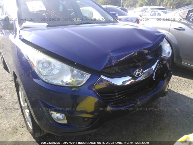 KM8JUCAC2CU382138 - 2012 HYUNDAI TUCSON GLS/LIMITED Dark Blue photo 6