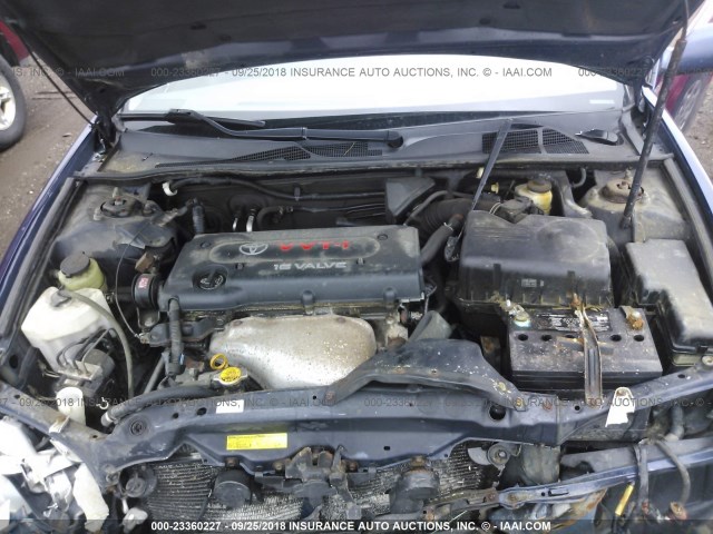 4T1BE32K76U114827 - 2006 TOYOTA CAMRY LE/XLE/SE BLUE photo 10