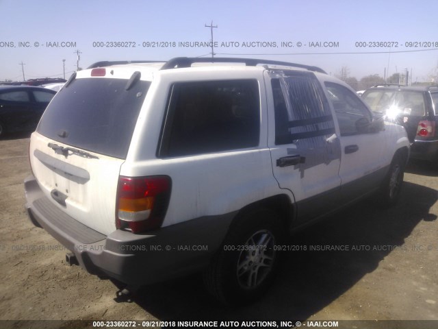 1J4GX48S54C302566 - 2004 JEEP GRAND CHEROKEE LAREDO/COLUMBIA/FREEDOM 白色 照片 4