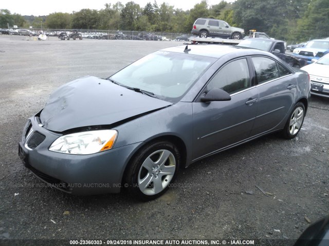 1G2ZG57B294122277 - 2009 PONTIAC G6 GRAY photo 2