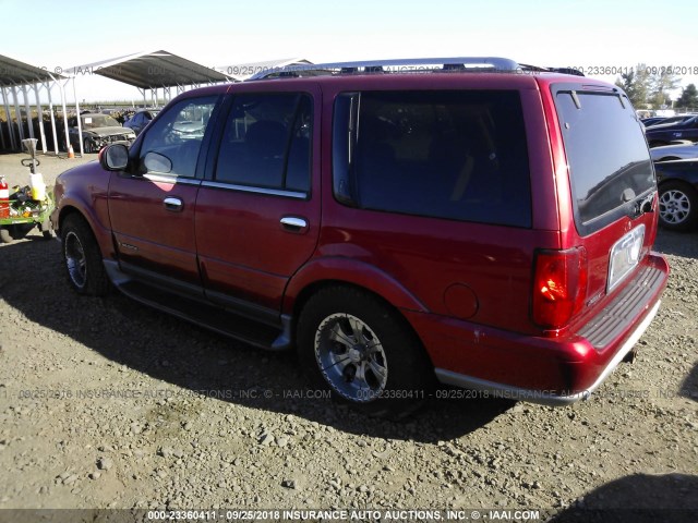 5LMFU28A11LJ08045 - 2001 LINCOLN NAVIGATOR Czerwony zdjęcie 3