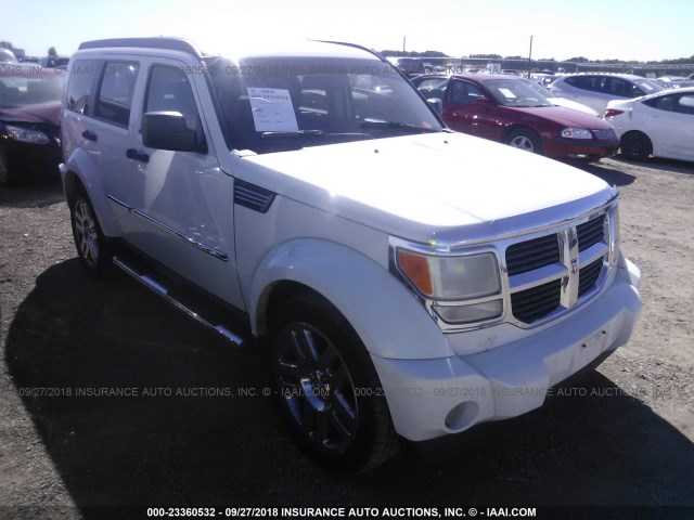 1D8GU58K47W679267 - 2007 DODGE NITRO SLT WHITE photo 1