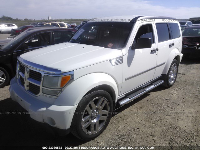 1D8GU58K47W679267 - 2007 DODGE NITRO SLT WHITE photo 2