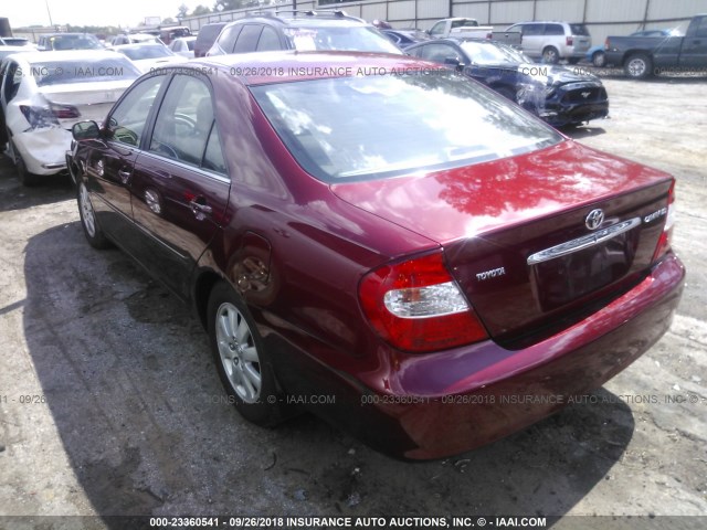 4T1BE32K23U178074 - 2003 TOYOTA CAMRY LE/XLE/SE RED photo 3