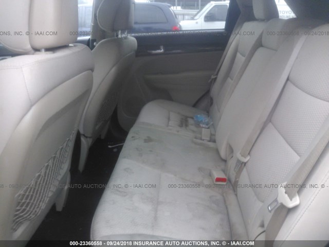 5XYKT4A67CG213682 - 2012 KIA SORENTO LX CREAM photo 8