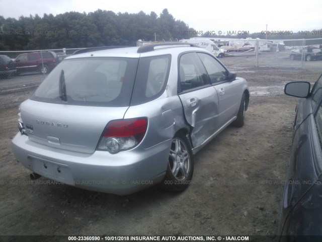 JF1GG67515H806393 - 2005 SUBARU IMPREZA RS SILVER photo 4