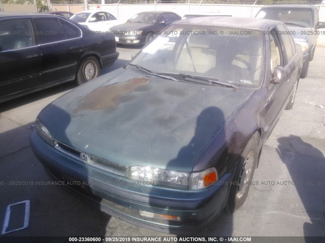 1HGCB7655MA187739 - 1991 HONDA ACCORD LX/EX BROWN photo 2