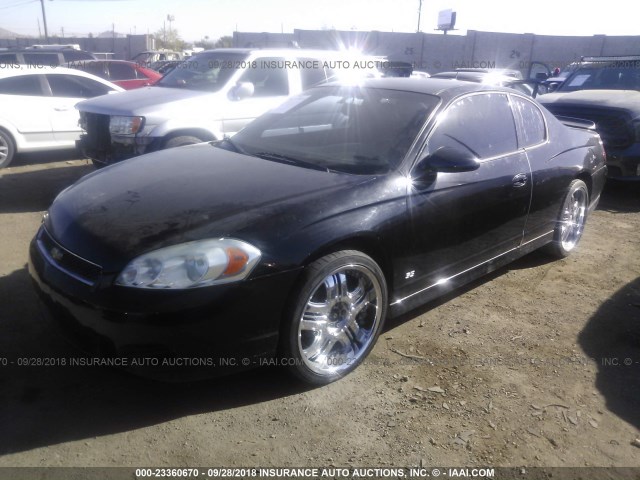 2G1WL15C469195215 - 2006 CHEVROLET MONTE CARLO SS შავი ფოტო 2