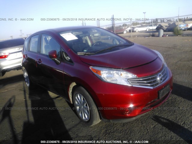 3N1CE2CPXGL362985 - 2016 NISSAN VERSA NOTE S/S PLUS/SV/SL/SR RED photo 1