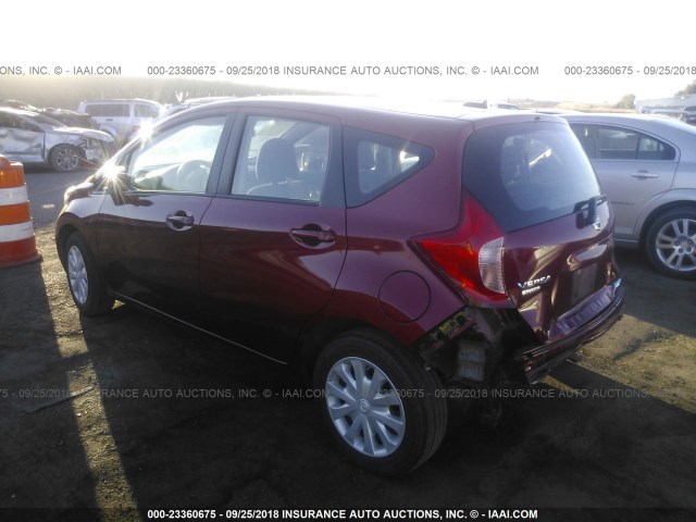 3N1CE2CPXGL362985 - 2016 NISSAN VERSA NOTE S/S PLUS/SV/SL/SR RED photo 3