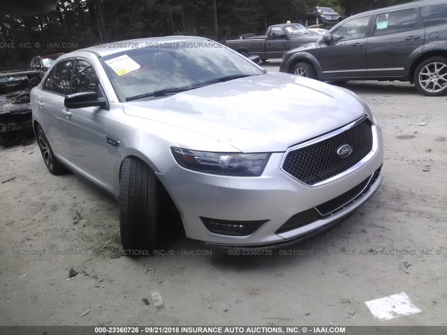 1FAHP2KT2HG113846 - 2017 FORD TAURUS SHO SILVER photo 1