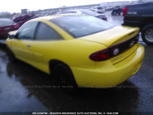 1G1JF12F747346949 - 2004 CHEVROLET CAVALIER LS YELLOW photo 3