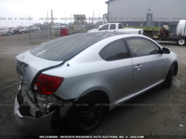 JTKDE177760068941 - 2006 TOYOTA SCION TC 银色 照片 4