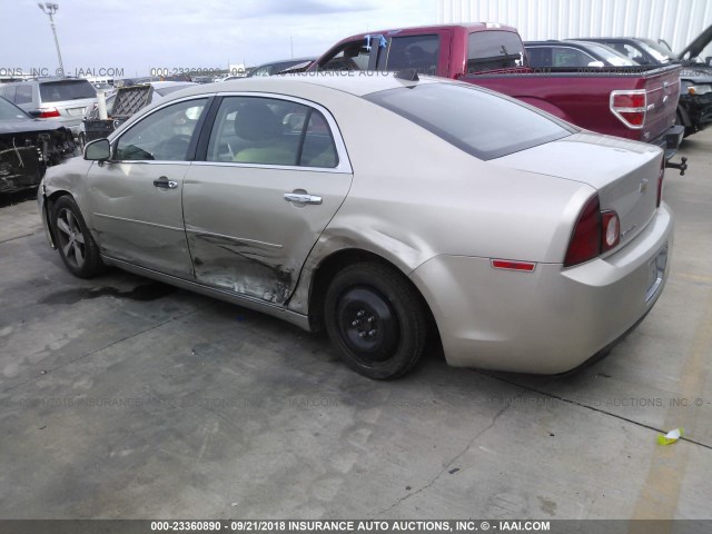 1G1ZC5E05CF264040 - 2012 CHEVROLET MALIBU 1LT GOLD photo 3