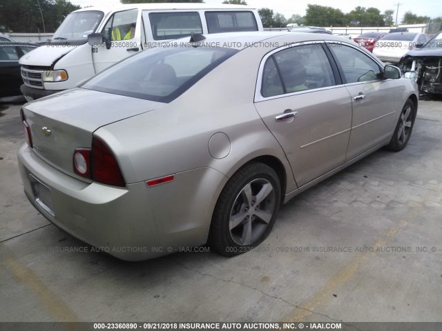 1G1ZC5E05CF264040 - 2012 CHEVROLET MALIBU 1LT GOLD photo 4