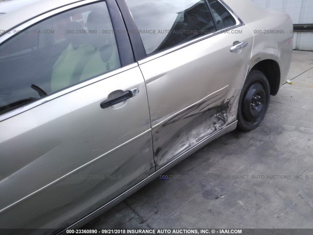 1G1ZC5E05CF264040 - 2012 CHEVROLET MALIBU 1LT GOLD photo 6