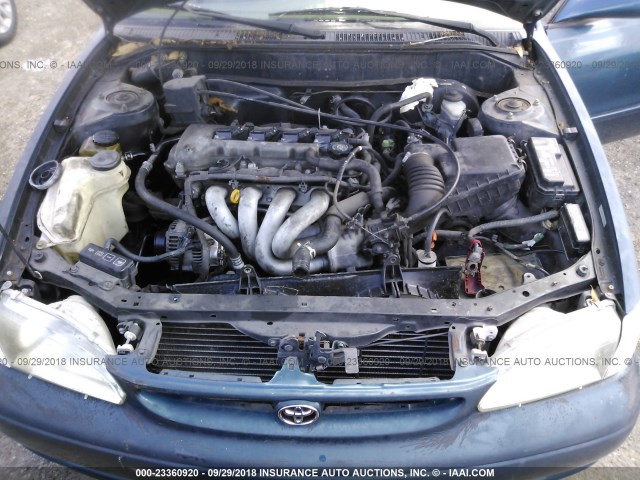 2T1BR12E5YC315567 - 2000 TOYOTA COROLLA VE/CE/LE GREEN photo 10