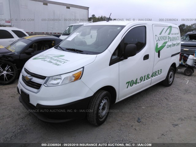 3N63M0YN9HK701770 - 2017 CHEVROLET CITY EXPRESS LS WHITE photo 2