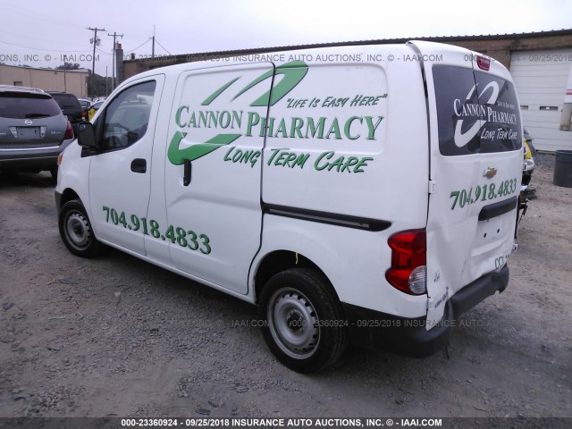 3N63M0YN9HK701770 - 2017 CHEVROLET CITY EXPRESS LS WHITE photo 3