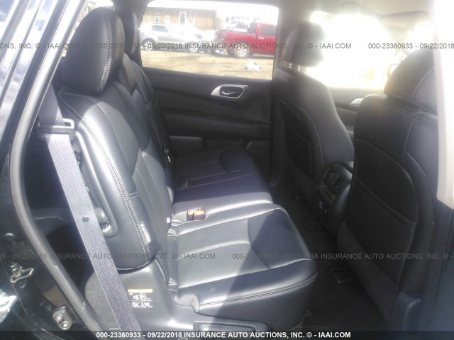 5N1DR2MM9JC623600 - 2018 NISSAN PATHFINDER S/SV/SL/PLATINUM BLACK photo 8