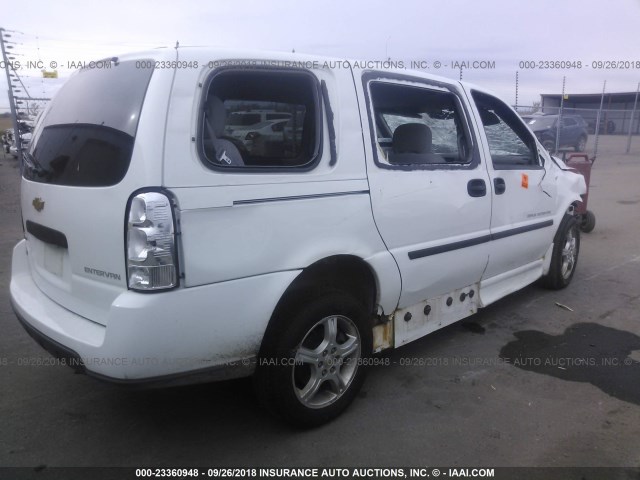 1GBDV13W48D149190 - 2008 CHEVROLET UPLANDER INCOMPLETE WHITE photo 4