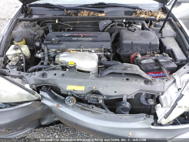 4T1BE30K82U563124 - 2002 TOYOTA CAMRY LE/XLE/SE Сұр фото 10