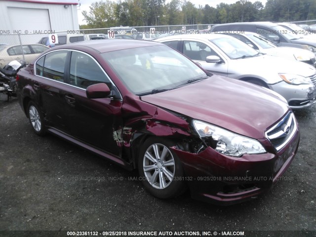 4S3BMBC62C3021055 - 2012 SUBARU LEGACY 2.5I PREMIUM RED photo 1