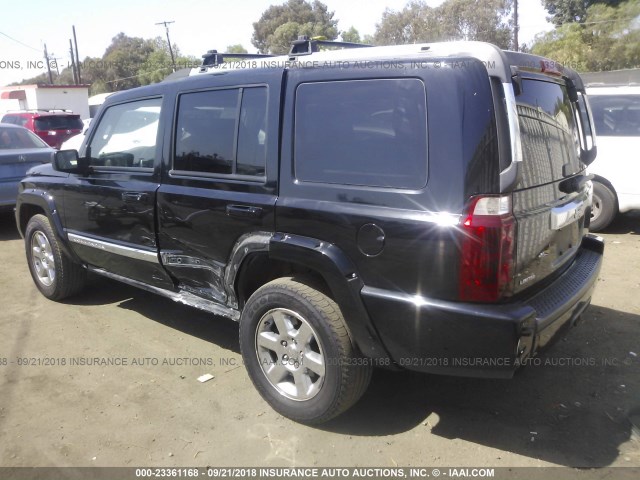 1J8HH58N76C144475 - 2006 JEEP COMMANDER LIMITED BLACK photo 3