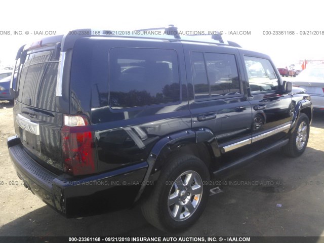 1J8HH58N76C144475 - 2006 JEEP COMMANDER LIMITED BLACK photo 4