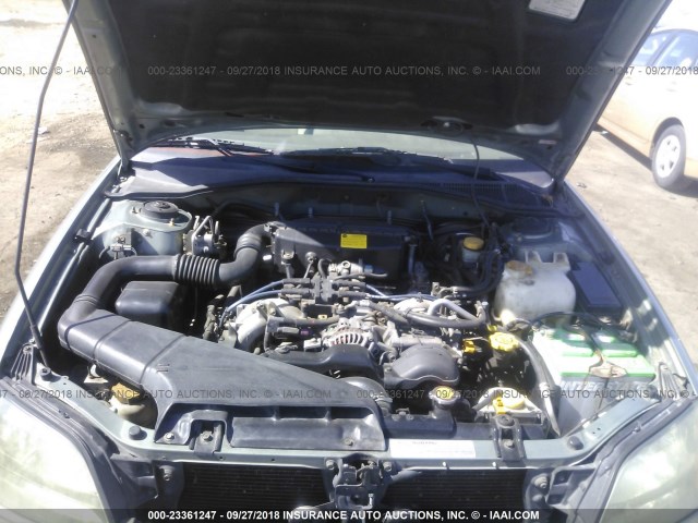 4S3BH675537644546 - 2003 SUBARU LEGACY OUTBACK AWP 绿色 照片 10