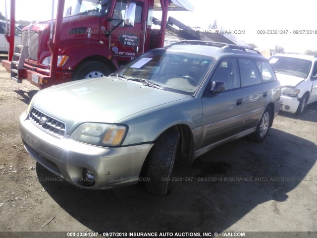 4S3BH675537644546 - 2003 SUBARU LEGACY OUTBACK AWP 绿色 照片 2