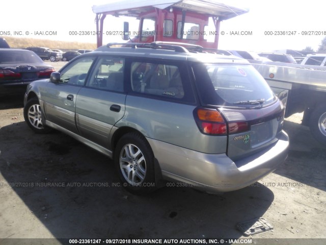 4S3BH675537644546 - 2003 SUBARU LEGACY OUTBACK AWP 绿色 照片 3