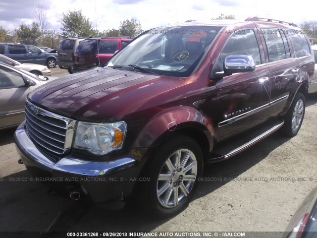 1A8HW58208F130995 - 2008 CHRYSLER ASPEN LIMITED RED photo 2