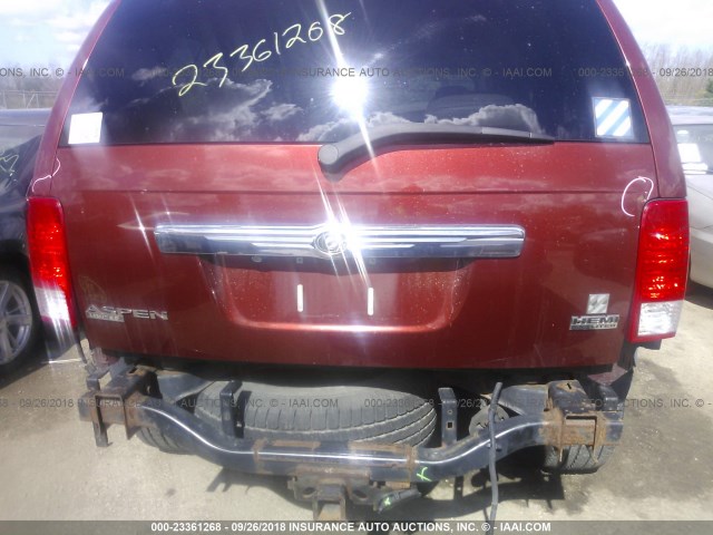 1A8HW58208F130995 - 2008 CHRYSLER ASPEN LIMITED RED photo 6
