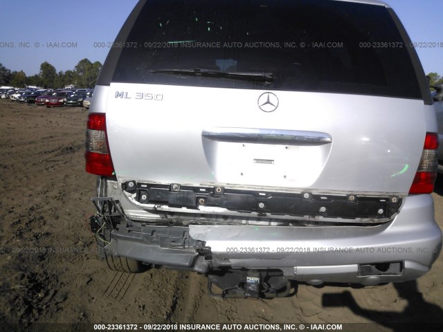 4JGAB57EX5A568654 - 2005 MERCEDES-BENZ ML 350 SILVER photo 6