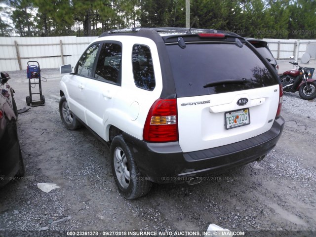 KNDJF723967169484 - 2006 KIA NEW SPORTAGE  WHITE photo 3