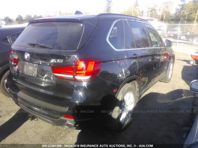 5UXKR0C57E0H17347 - 2014 BMW X5 XDRIVE35I BLACK photo 4