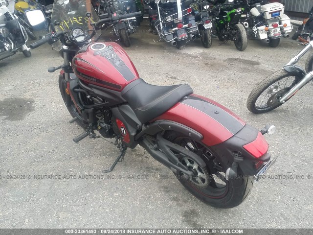 JKAENED17HDA00702 - 2017 KAWASAKI EN650 D MAROON photo 3