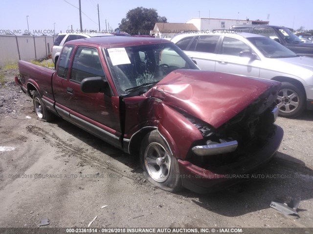 1GCCS1949WK237165 - 1998 CHEVROLET S TRUCK S10 RED photo 1