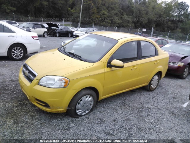 KL1TD5DEXAB089271 - 2010 CHEVROLET AVEO LS/LT 黄色 照片 2