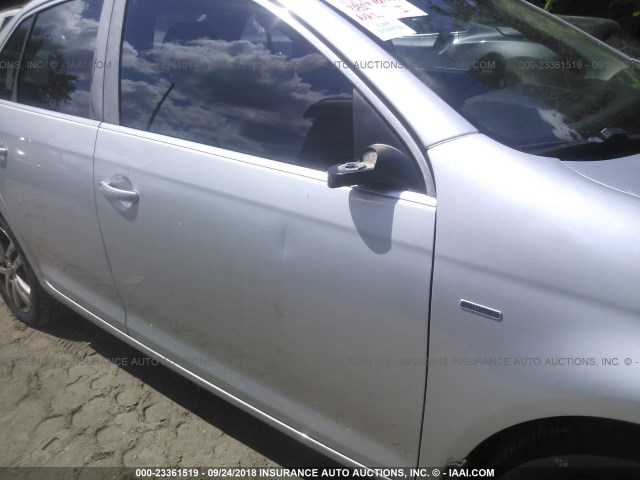 3VWEF71K97M150013 - 2007 VOLKSWAGEN JETTA WOLFSBURG 银色 照片 6