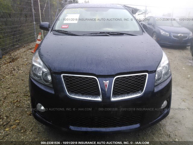 5Y2SR67089Z436739 - 2009 PONTIAC VIBE GT BLUE photo 6