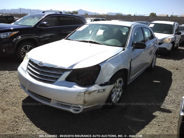 1C3LC46K88N155774 - 2008 CHRYSLER SEBRING LX SILVER photo 2