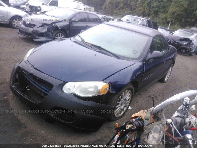 1C3EL55R65N574957 - 2005 CHRYSLER SEBRING TOURING BLUE photo 2