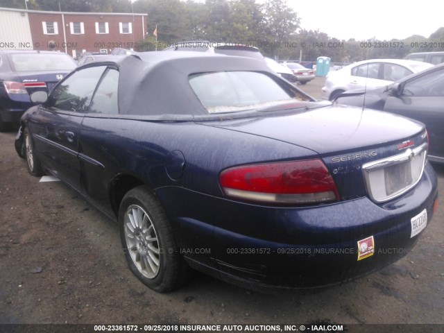 1C3EL55R65N574957 - 2005 CHRYSLER SEBRING TOURING BLUE photo 3